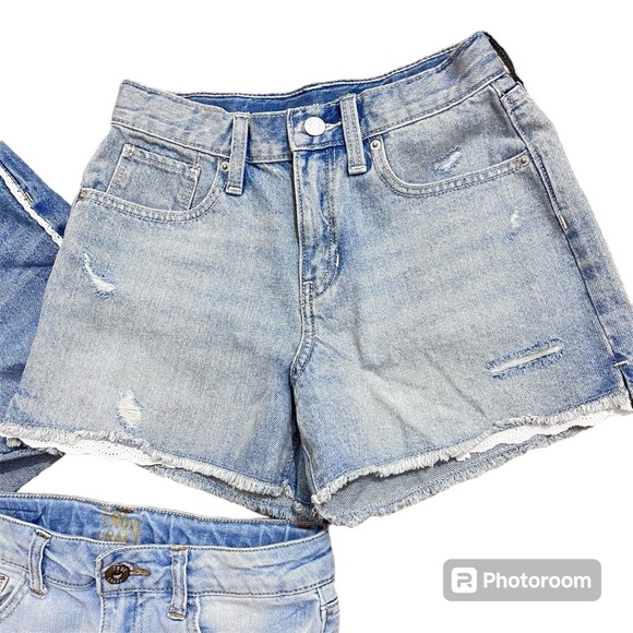 Bundle of 3 Pair of Denim shorts Old Navy/Tru Craft Girls Size 12 - Picture 2 of 10